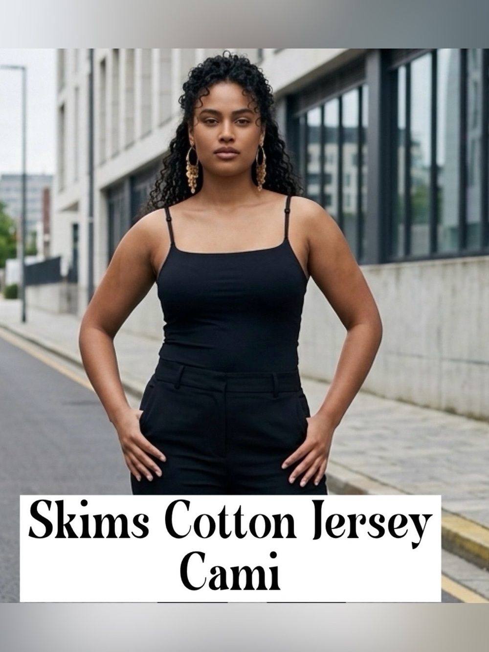 Skims Cotton Jersey Cami Tank Soot New